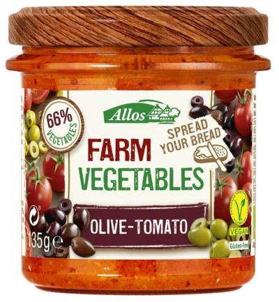 Allos Farm vegetables tomaat & olijf bio (135 gr)