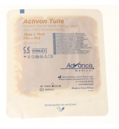 Advancis Activon manuka gaasverband 10 x 10 (1 stuk)