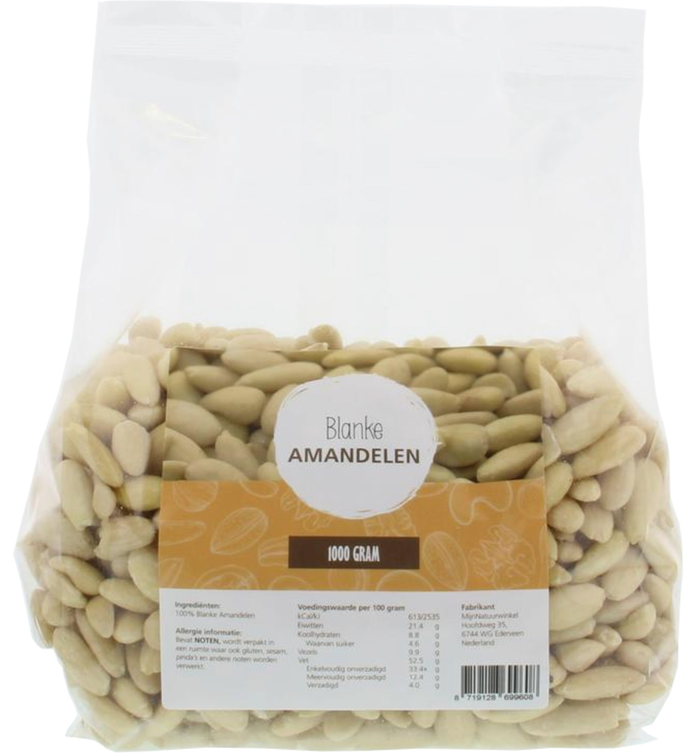 Mijnnatuurwinkel Blanke Amandelen (1000 gr)