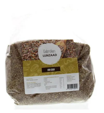Mijnnatuurwinkel Lijnzaad Gebroken (1000 gr)