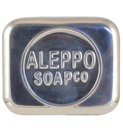 Aleppo Soap Co Zeepdoos aluminium leeg voor Aleppo zeep (1 stuk)