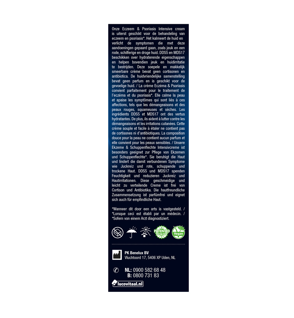 Lucovitaal Eczeem Psoriasis Intensive Cream (50 ml) - image 4