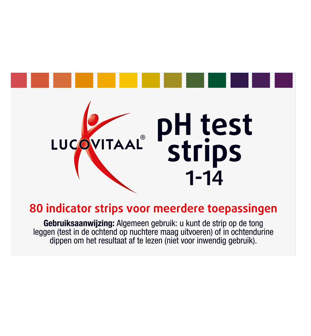 Lucovitaal Zuur Base pH Test Strips (80 stuks)