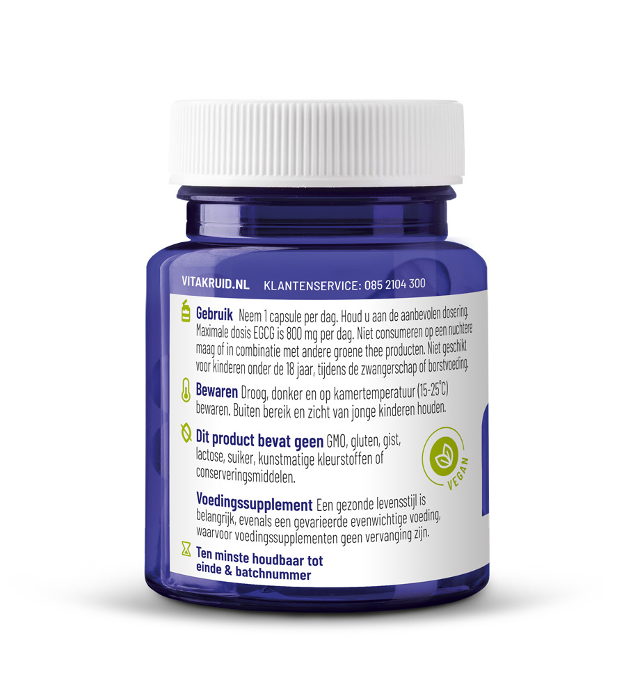 Vitakruid Saffraan 28 Mg (Affron®) & L-Theanine Groene Thee (30 vega capsules) - image 2