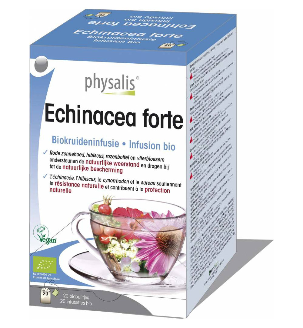 Physalis Echinacea Forte Thee Bio (20 zakjes)
