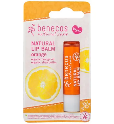 Benecos Lipbalm Orange Vegan (1 Stuk)