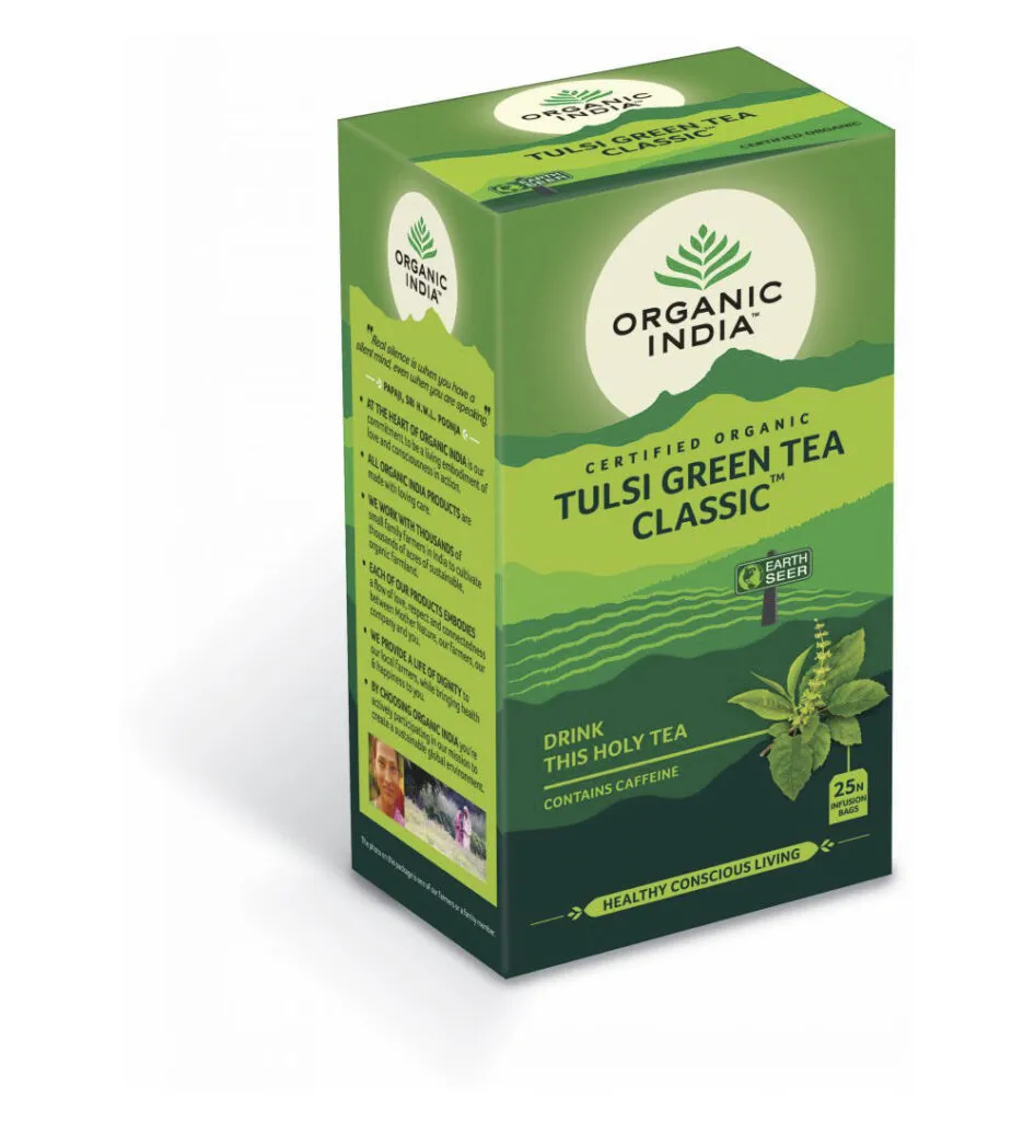 Organic India Tulsigreen Thee Bio (25 stuks)