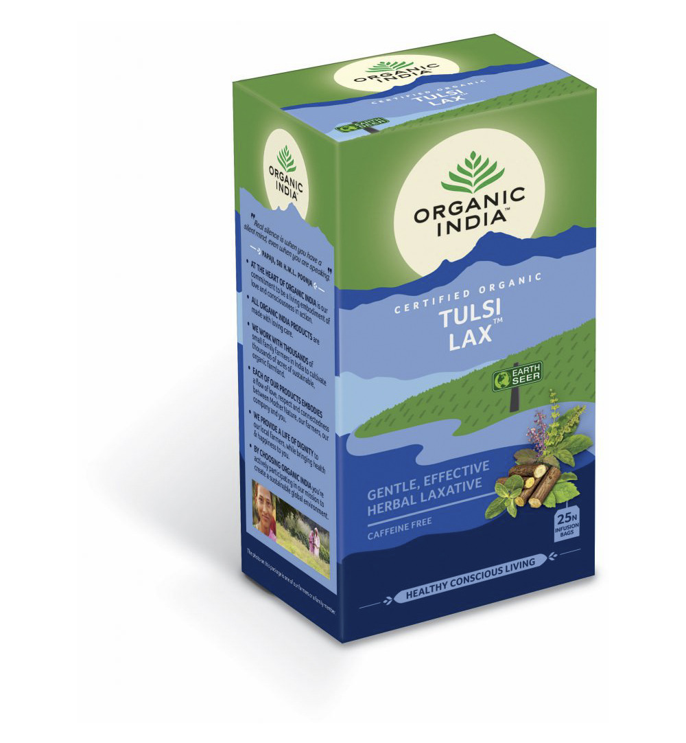 Organic India Tulsi Lax Thee Bio (25 stuks)