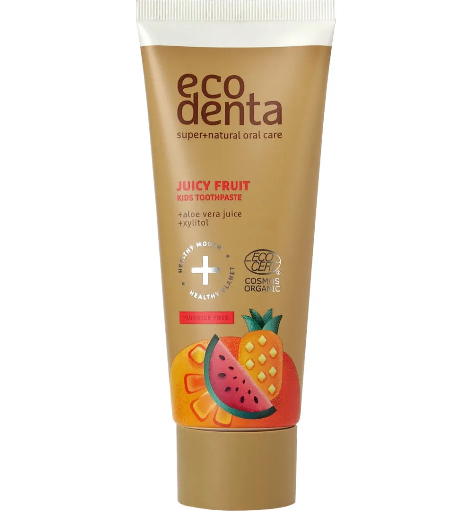 Ecodenta Tandpasta kids juicy fruit (75 ml)