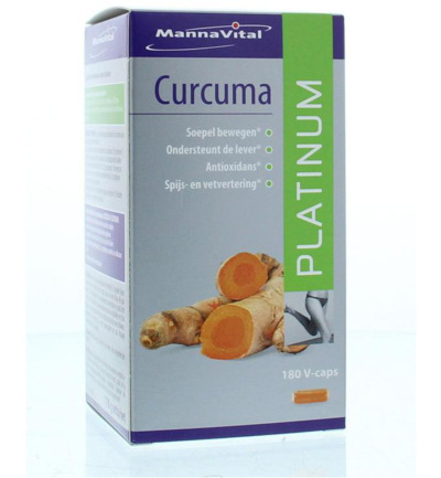 Mannavital Curcuma platinum (180 vega capsules)