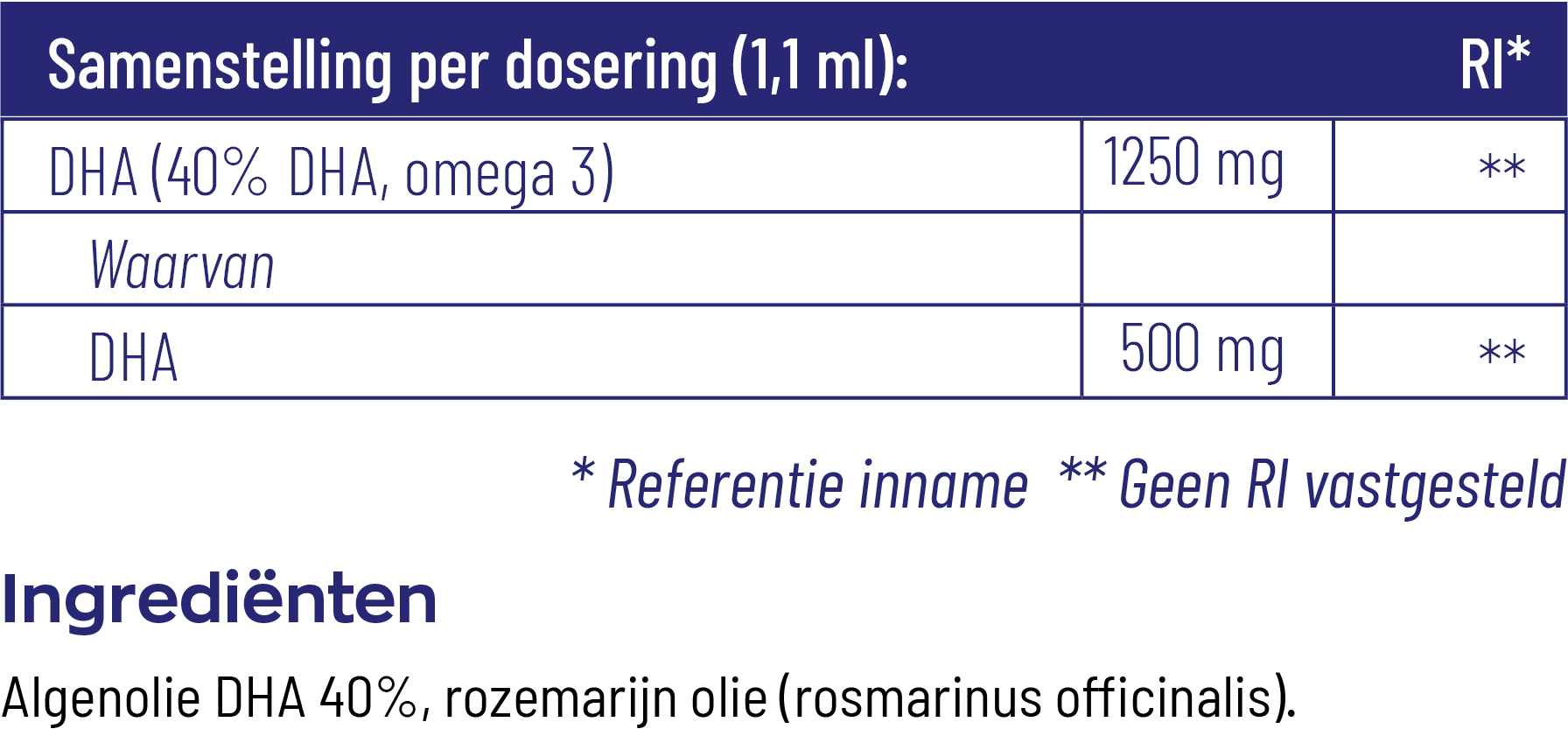 Vitakruid Vegan Omega 3 Algenolie 1250 Tryglyceriden 500 Dha (50 ml) - image 3