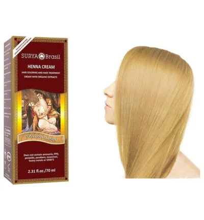 Surya Brasil Henna Haarverf Cream Swedish Blonde (70 ml)