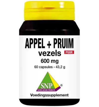 Snp Appel Pruim Vezels 600 Mg Puur (60 capsules)