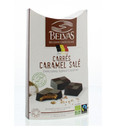Belvas Puur met licht gezouten caramel bio (100 gr)