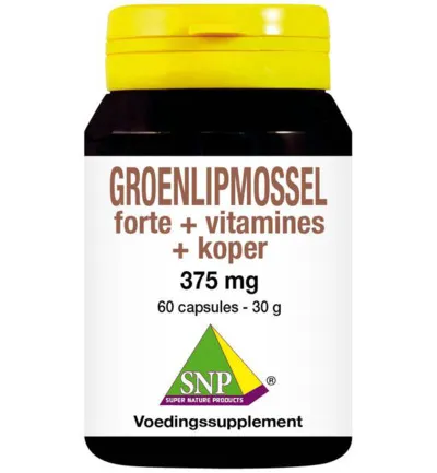 Snpgroenlipmossel forte + vitamines + koper (60 capsules)