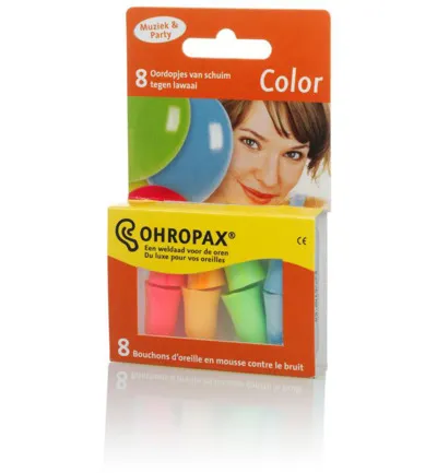 Ohropax Oordopjes geluiddempend color (8 stuks)