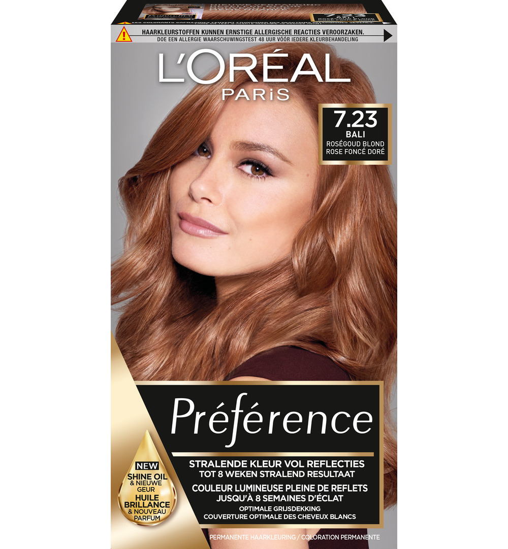 L'Oréal Preference Rosegold 7.23 Blond (1 set)