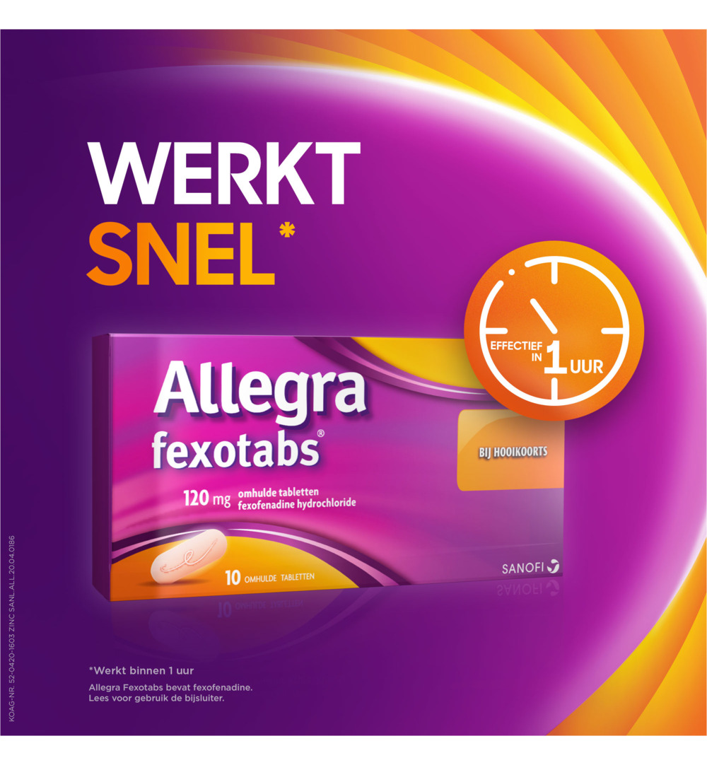 Allegra Fexotabs hooikoorts (20 tabletten) - image 2