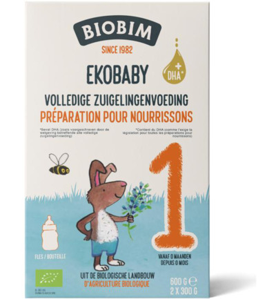 Biobim Ekobaby 1 volledige zuigelingenvoeding 0+ maand bi (600 gr)
