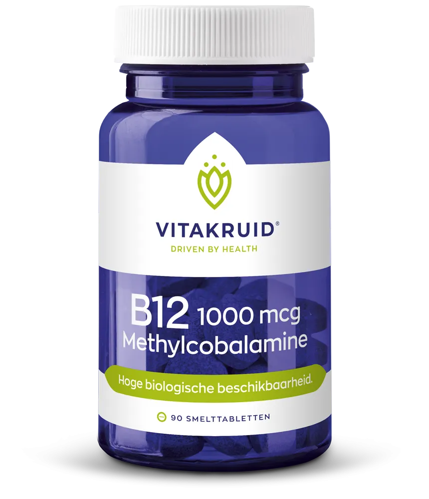 Vitakruid B12 1000 Mcg Actief Methylcobalamine Vitamine (90 stuks)