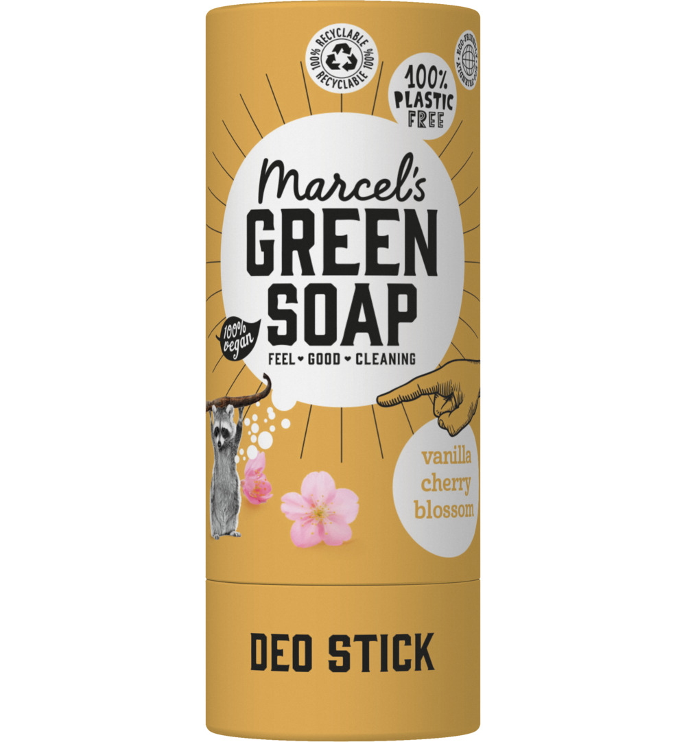 Marcel's Green Soap Deodorant stick vanilla & cherry blossom (40 gr)
