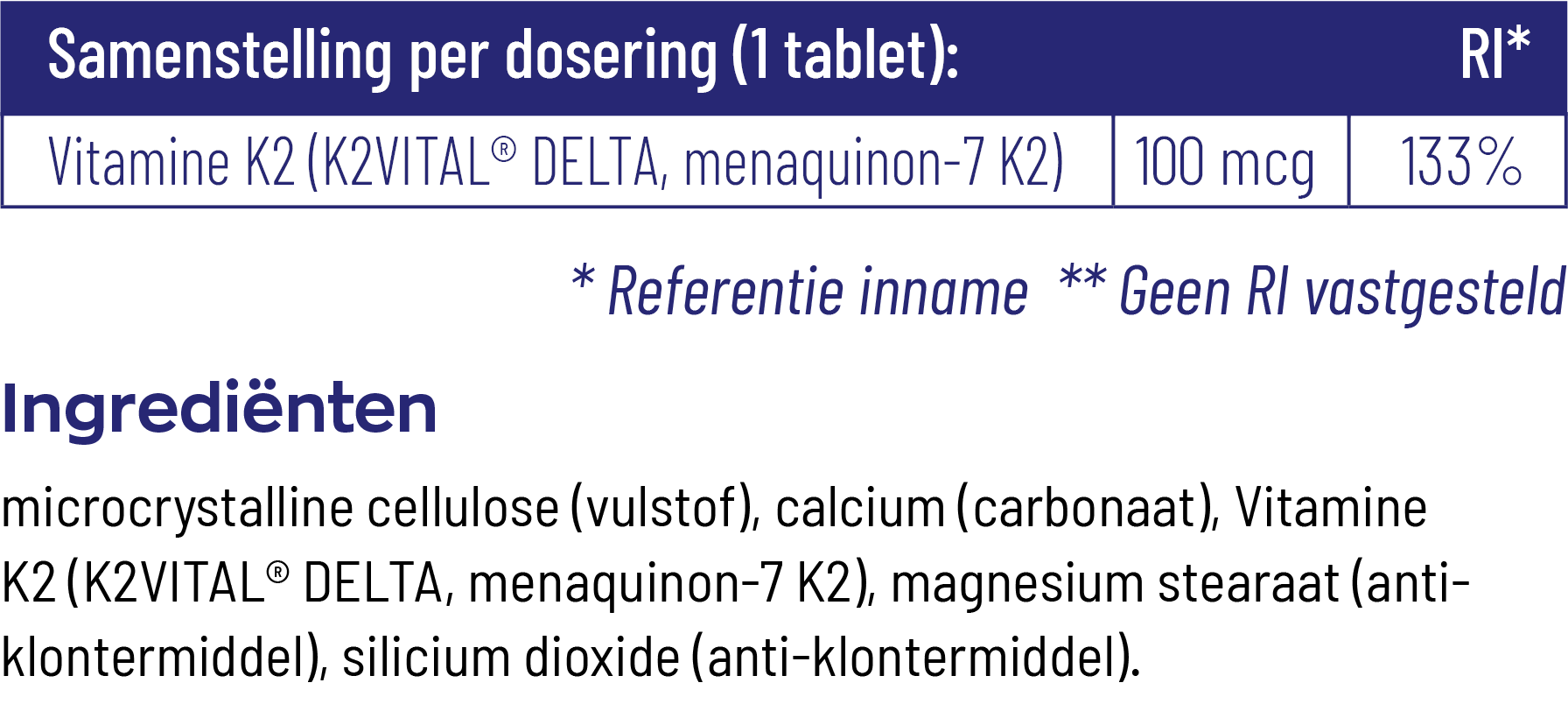 Vitakruid Vitamine K2 100 Mcg K2Vital® Delta (60 tabletten) - image 3