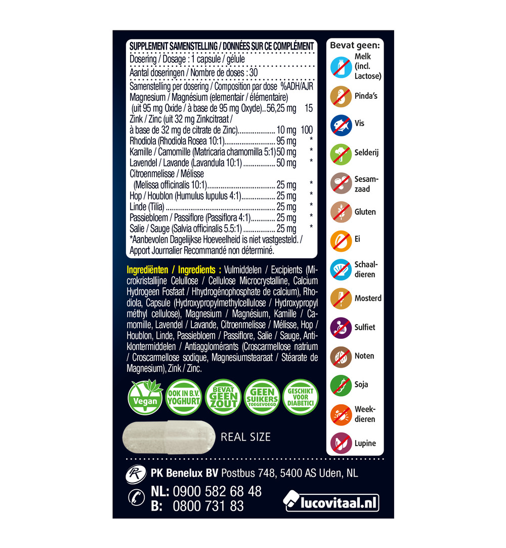 Lucovitaal Ontspanning Balans (30 capsules) - image 2