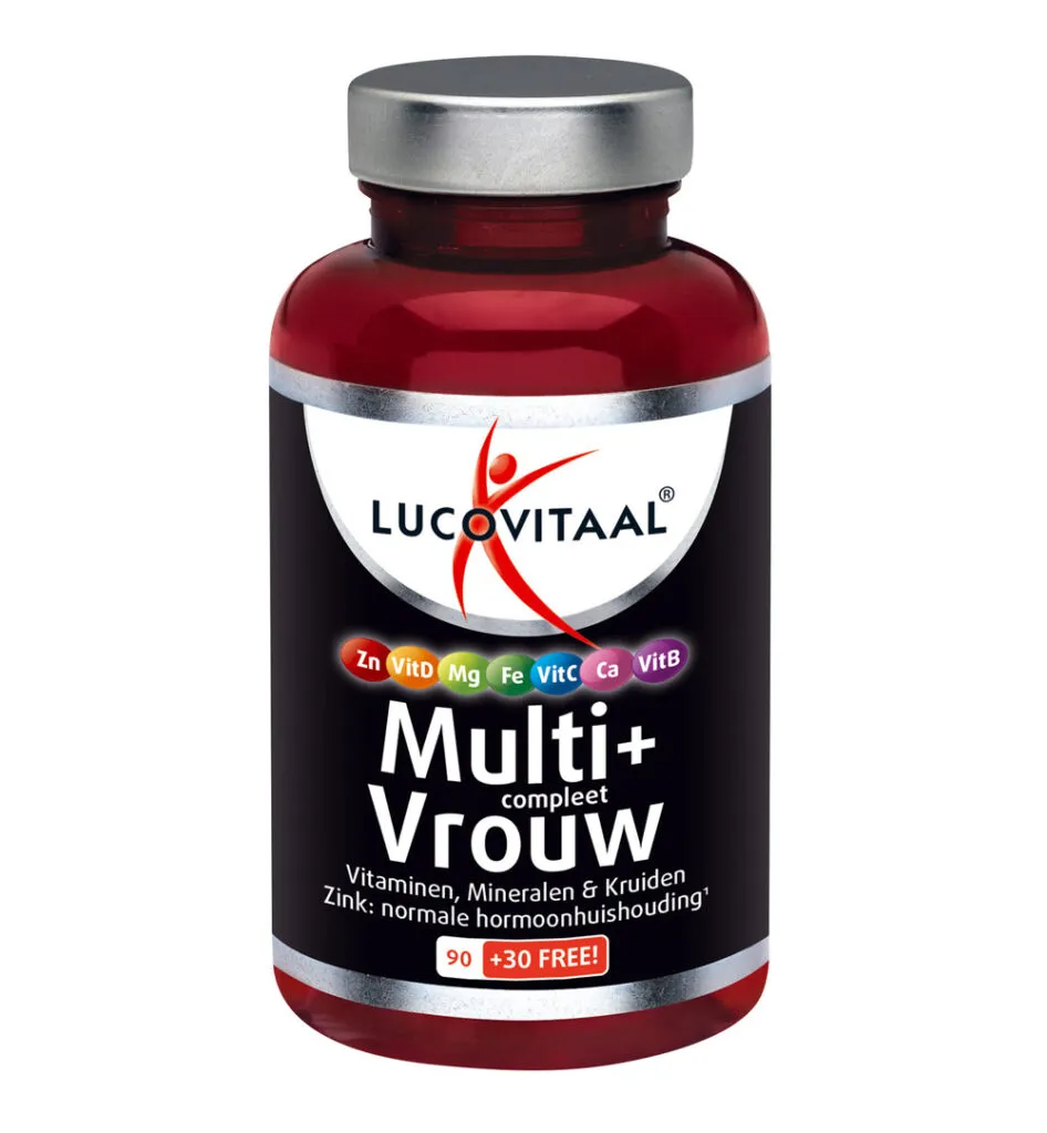Lucovitaal Multivitamine Vrouw (120 tabletten)