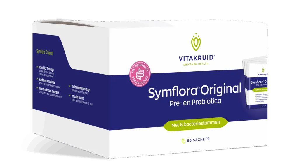Vitakruid Symflora® Original Pre- En Probiotica 8 Stammen (60 Zakjes)