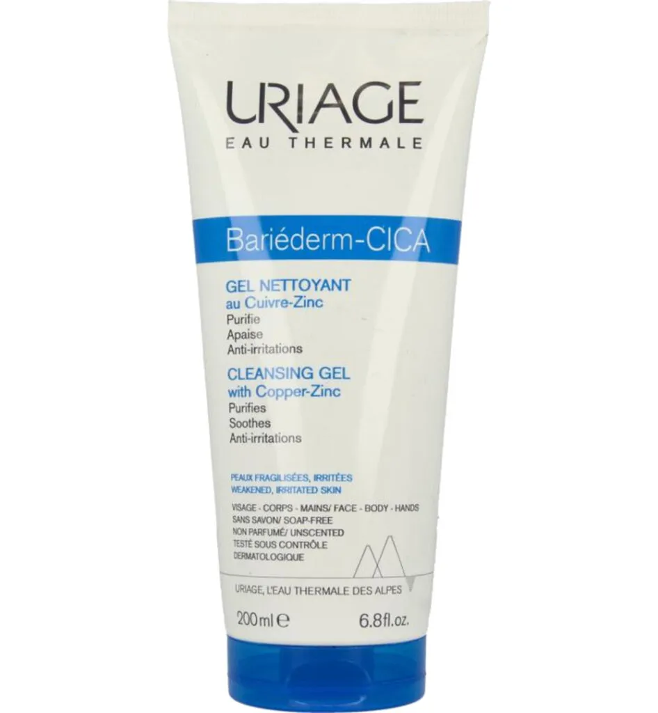 Uriage Bariederm cleansing cica gel irritated skin (200 ml)