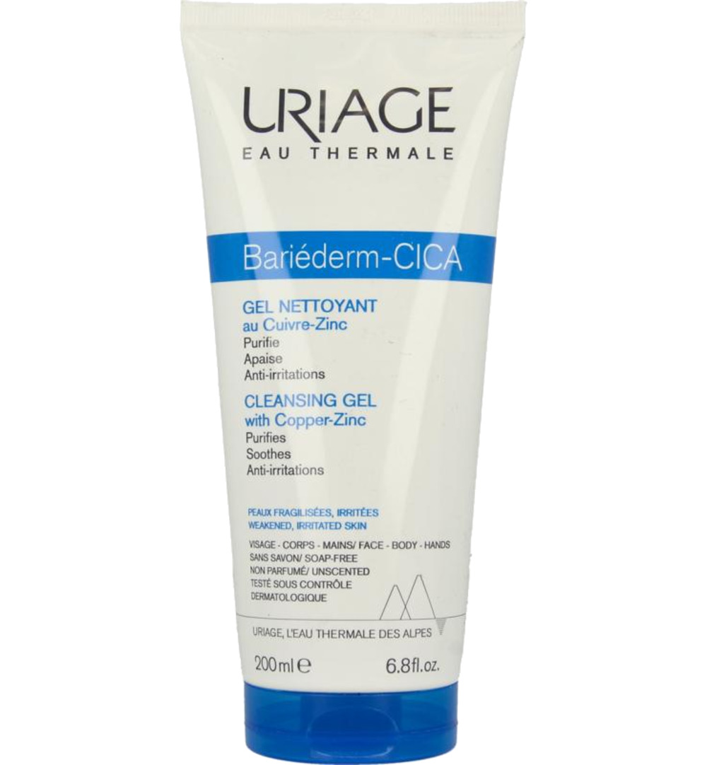 Uriage Bariederm cleansing cica gel irritated skin (200 ml)