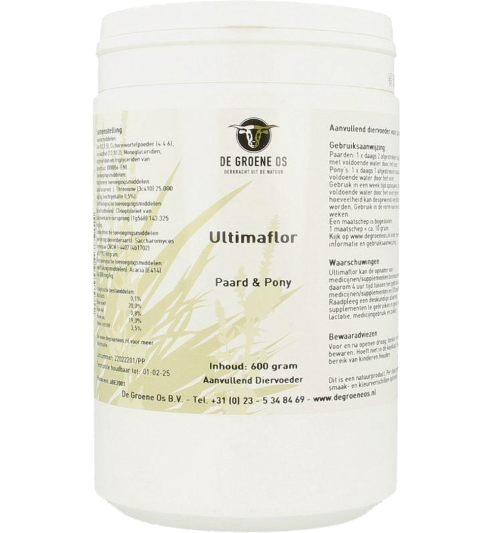 Degroene Os Ultimaflor Paard & Pony (600 gr)