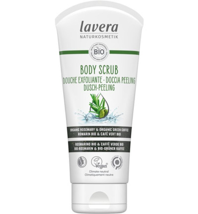 Lavera Body scrub/douche exfoliante bio EN-FR-IT-DE (200 ml)