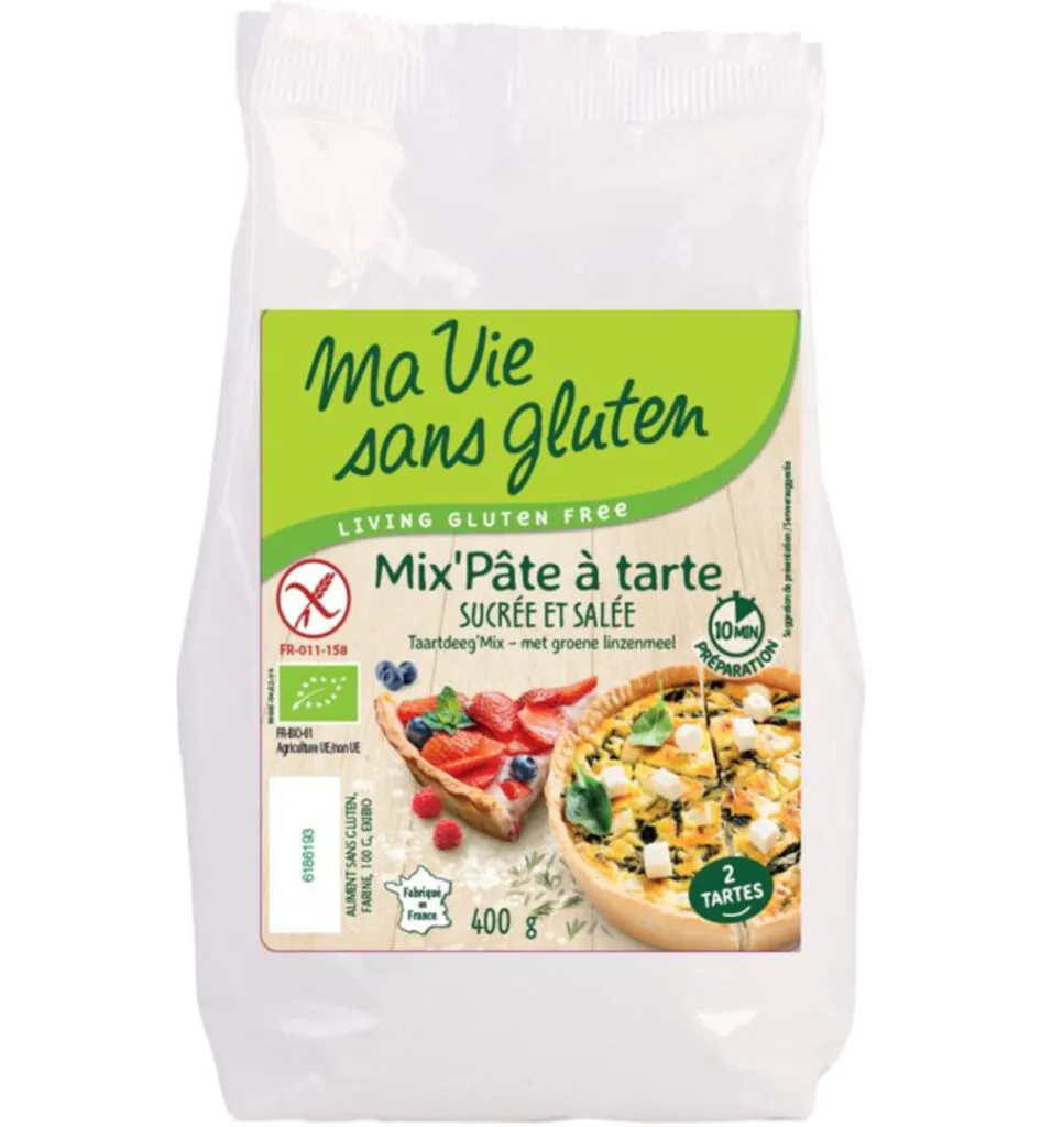 Ma Vie Sans Gluten Taartdeegmix Zoet En Hartig Glutenvrij Bio (400 gr)