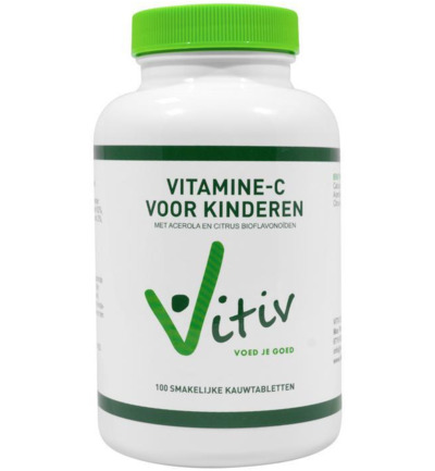 Vivit Kinder vitamine C zuurvrij 120mg (100 kauwtabletten)