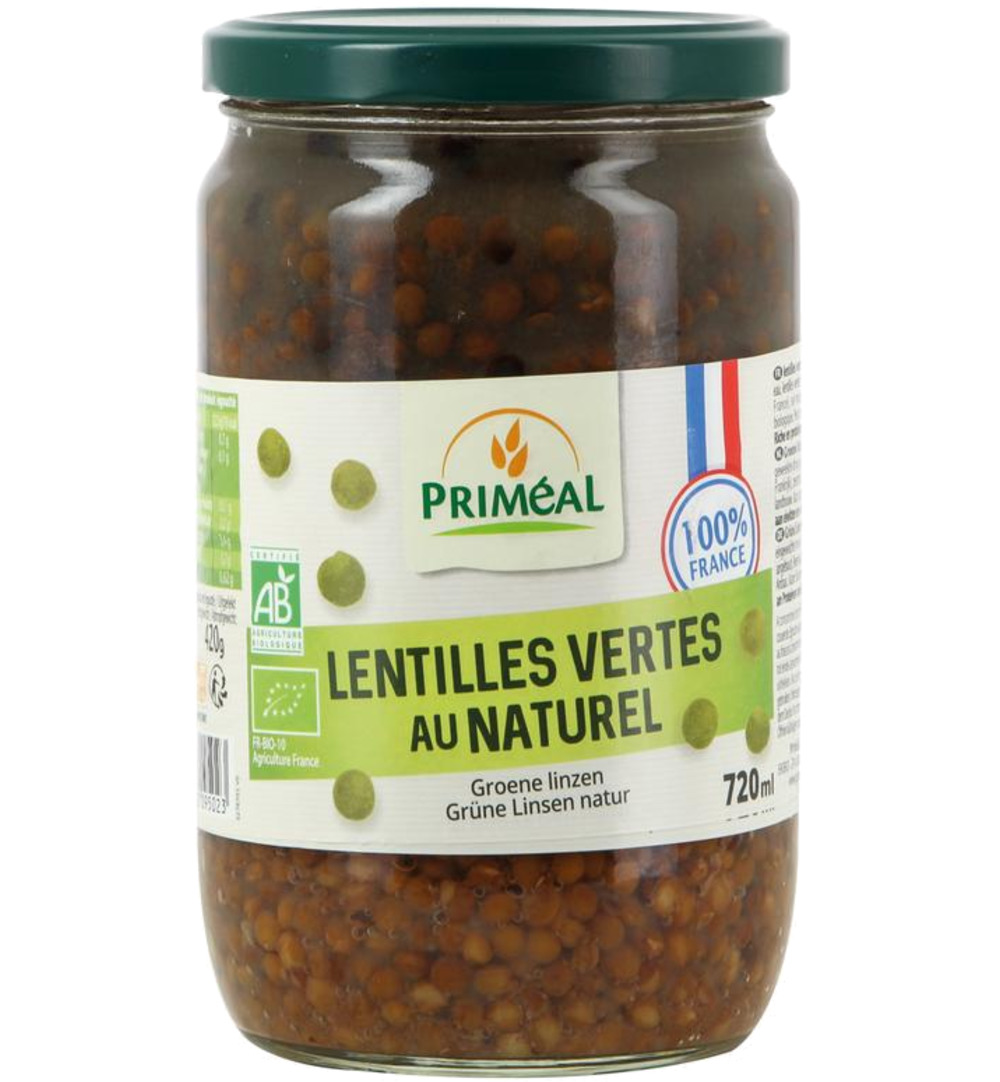 Priméalgroene Linzen Uit Frankrijk Bio (660 gr)