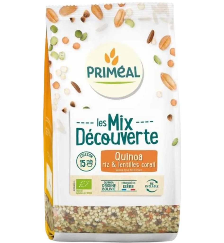 Priméal Mix van quinoa rijst me rode linzen bio (400 gr)