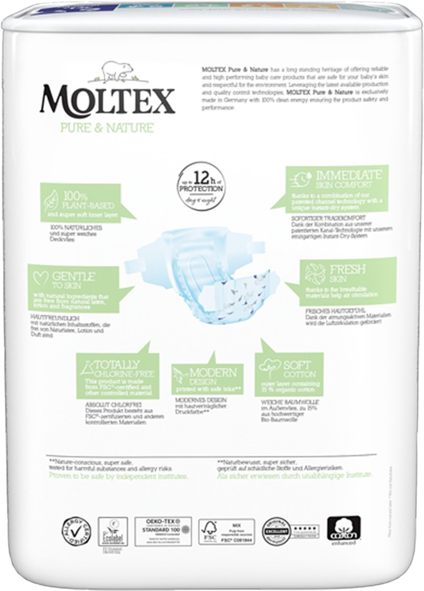 Moltex Pure & nature babyluiers XL (21 stuk)
