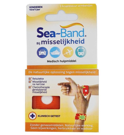 Sea Band Polsband kinderen oranje (1 paar)