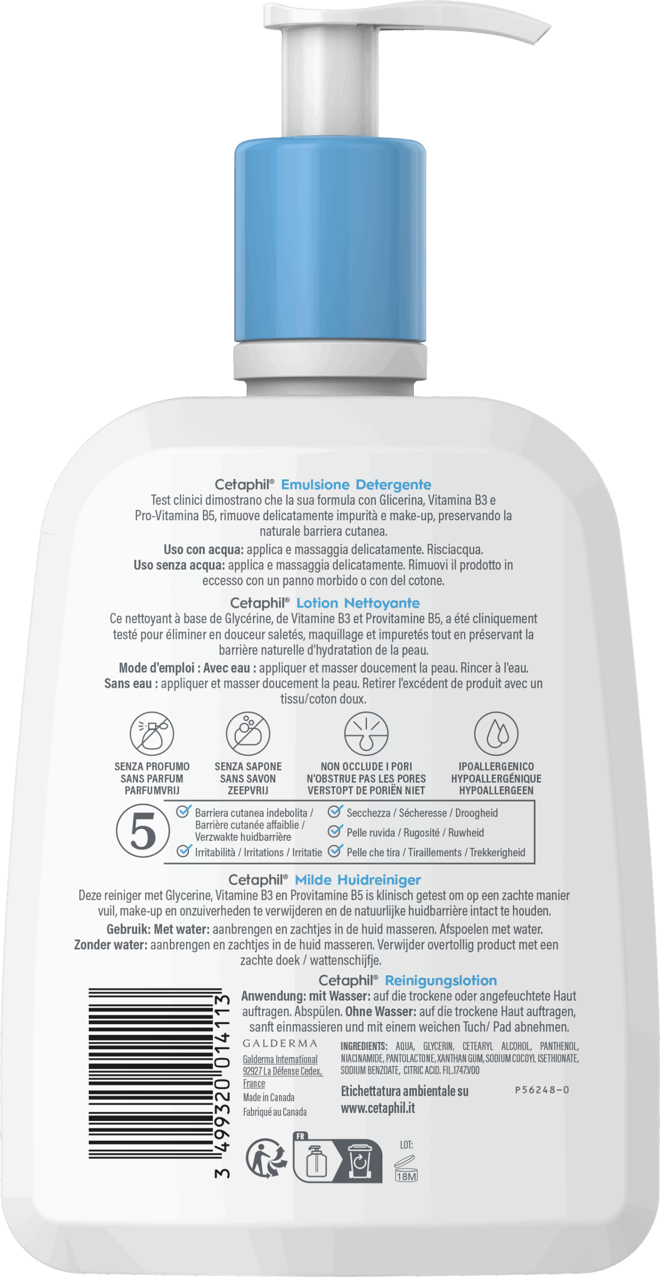 Cetaphil Milde huidreiniger (470 ml) - image 3