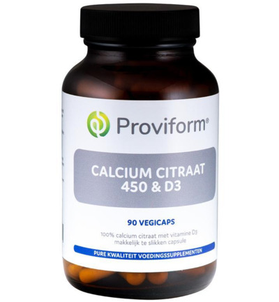 Proviform Calcium Citraat 450 & D3 (90 vega capsules)