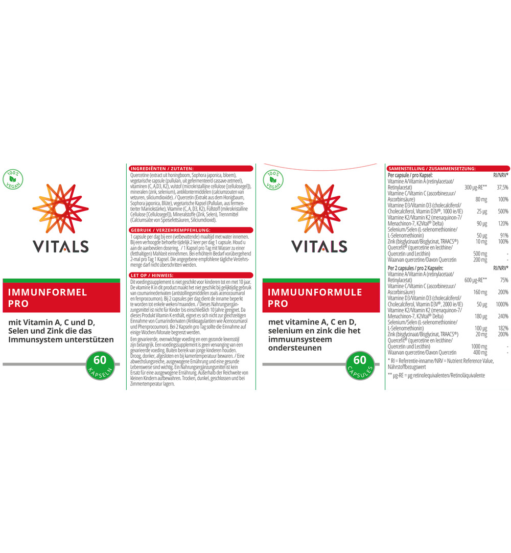 Vitals Immuunformule pro (60 capsules) - image 3