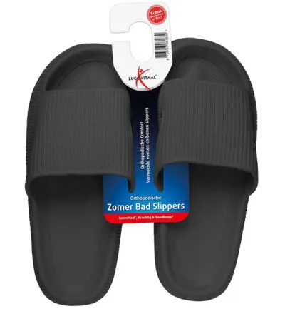 Lucovitaal Orth. Badslippers 39-40 Zwart (1 paar)