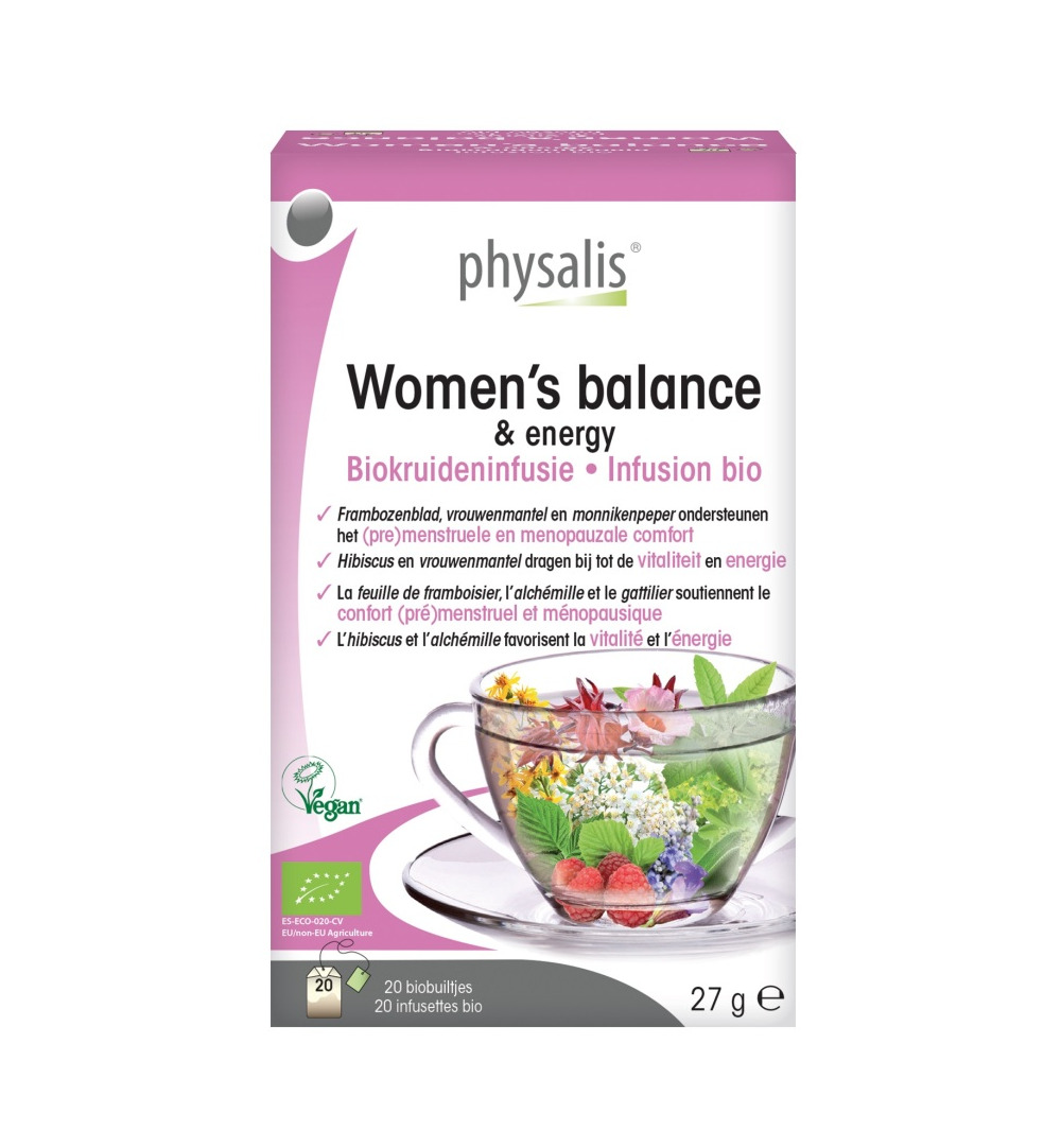 Physalis Women's Balance & Energy Biokruideninfusie (20 zakjes)