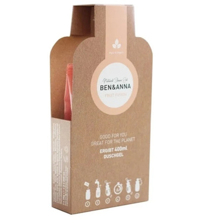 Ben & Anna Showergel flakes fruit fusion (2 stuks)