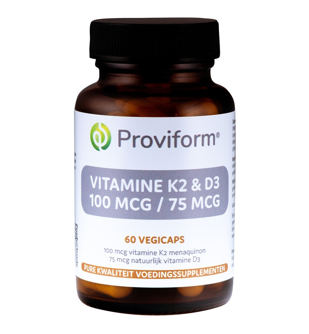 Proviform Vitamine K2 100Mcg & D3 75Mcg (60 vega capsules)