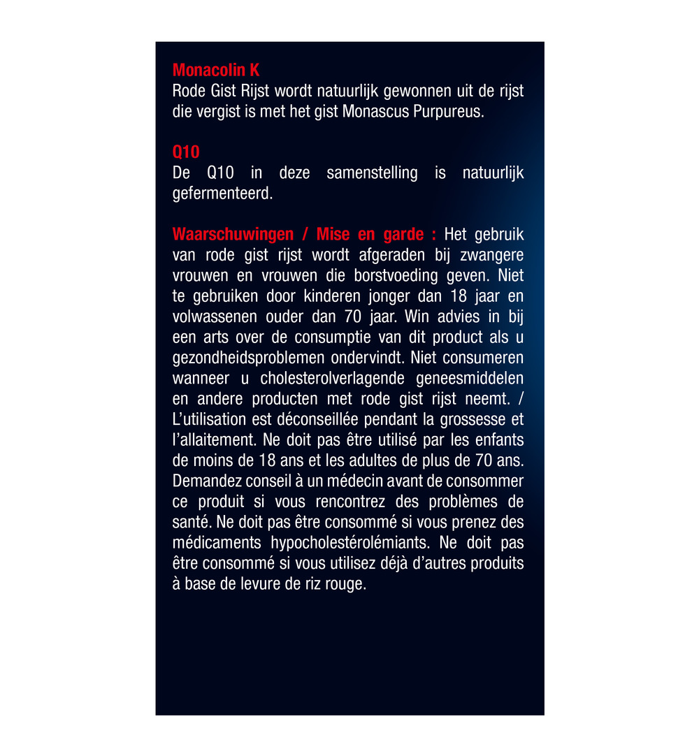 Lucovitaal Rode Gist RIjst & Co-Enzym Q10 (90 tabletjes) - image 5