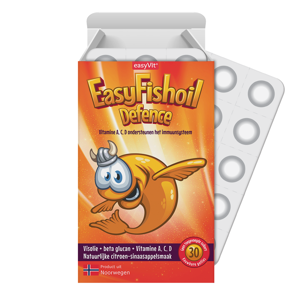 Easyvit Easyfishoil defence (30 kauwtabletten)