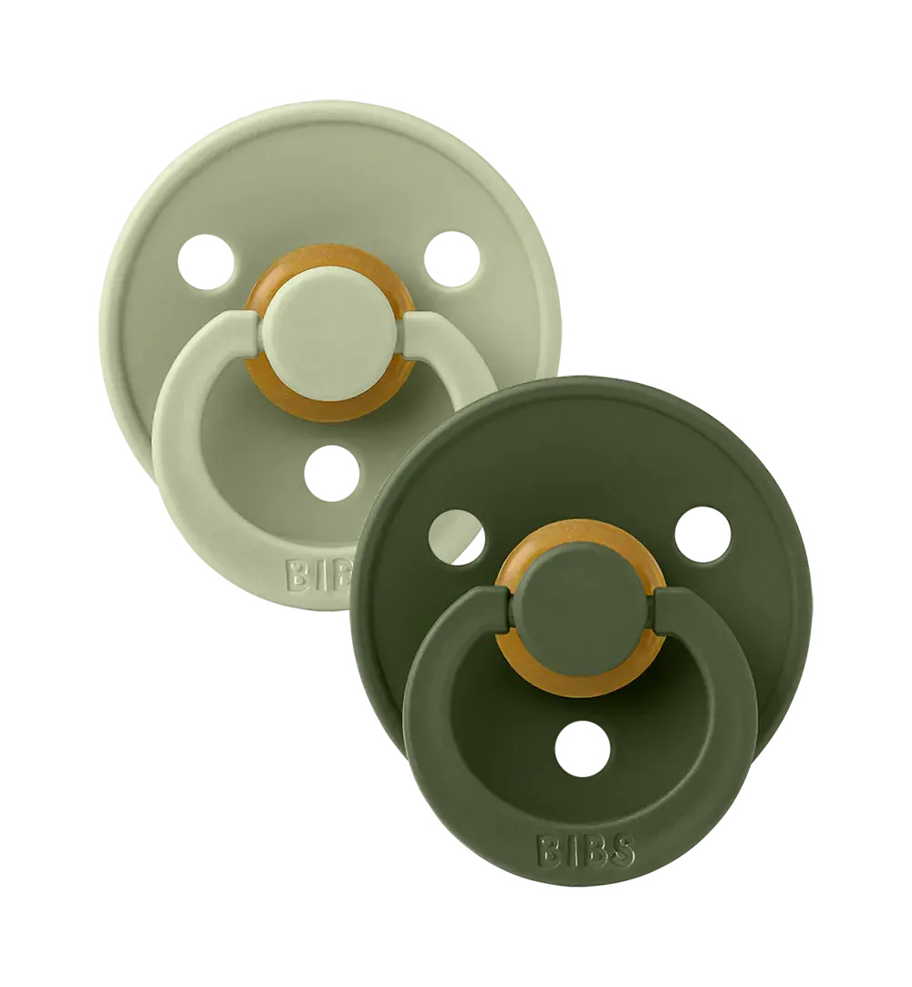 Bibs Fopspeen maat 2 - sage/huntergreen 2pack (2 stuks)