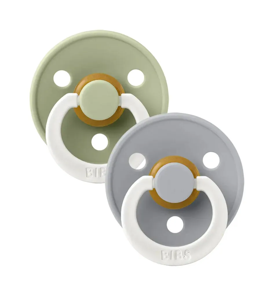Bibs Fopspeen maat 3 - sage/cloud night 2pack (2 stuks)